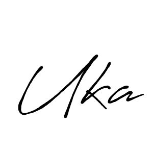 if you are searching for the best signature style for your name Uka. so please give up your signature search. here we have designed multiple signature styles  using Antro_Vectra_Bolder. Uka signature style 7 images and pictures png