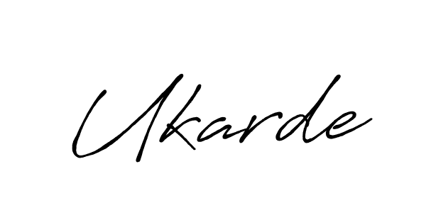 Design your own signature with our free online signature maker. With this signature software, you can create a handwritten (Antro_Vectra_Bolder) signature for name Ukarde. Ukarde signature style 7 images and pictures png