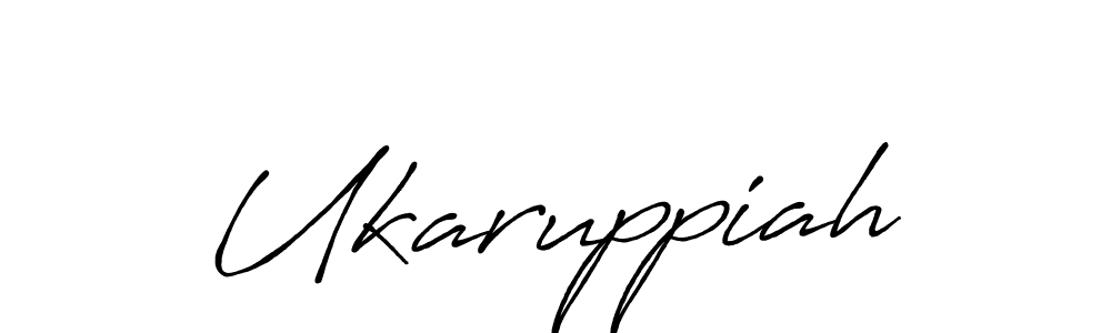 How to make Ukaruppiah name signature. Use Antro_Vectra_Bolder style for creating short signs online. This is the latest handwritten sign. Ukaruppiah signature style 7 images and pictures png