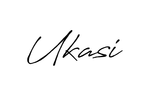 Design your own signature with our free online signature maker. With this signature software, you can create a handwritten (Antro_Vectra_Bolder) signature for name Ukasi. Ukasi signature style 7 images and pictures png