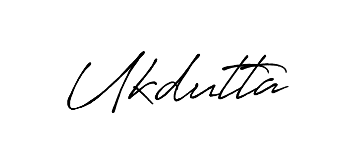 How to make Ukdutta name signature. Use Antro_Vectra_Bolder style for creating short signs online. This is the latest handwritten sign. Ukdutta signature style 7 images and pictures png