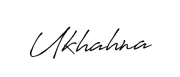 Design your own signature with our free online signature maker. With this signature software, you can create a handwritten (Antro_Vectra_Bolder) signature for name Ukhahna. Ukhahna signature style 7 images and pictures png