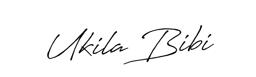 if you are searching for the best signature style for your name Ukila Bibi. so please give up your signature search. here we have designed multiple signature styles  using Antro_Vectra_Bolder. Ukila Bibi signature style 7 images and pictures png