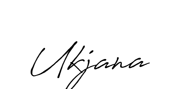 Make a beautiful signature design for name Ukjana. With this signature (Antro_Vectra_Bolder) style, you can create a handwritten signature for free. Ukjana signature style 7 images and pictures png