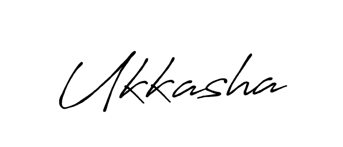 Ukkasha stylish signature style. Best Handwritten Sign (Antro_Vectra_Bolder) for my name. Handwritten Signature Collection Ideas for my name Ukkasha. Ukkasha signature style 7 images and pictures png