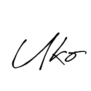 How to Draw Uko signature style? Antro_Vectra_Bolder is a latest design signature styles for name Uko. Uko signature style 7 images and pictures png