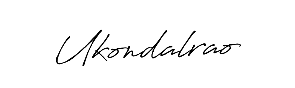 Ukondalrao stylish signature style. Best Handwritten Sign (Antro_Vectra_Bolder) for my name. Handwritten Signature Collection Ideas for my name Ukondalrao. Ukondalrao signature style 7 images and pictures png