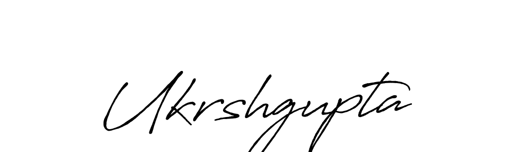 Also we have Ukrshgupta name is the best signature style. Create professional handwritten signature collection using Antro_Vectra_Bolder autograph style. Ukrshgupta signature style 7 images and pictures png