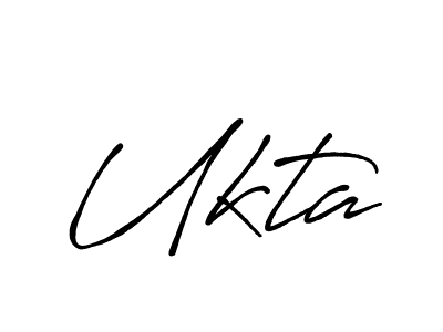 Design your own signature with our free online signature maker. With this signature software, you can create a handwritten (Antro_Vectra_Bolder) signature for name Ukta. Ukta signature style 7 images and pictures png