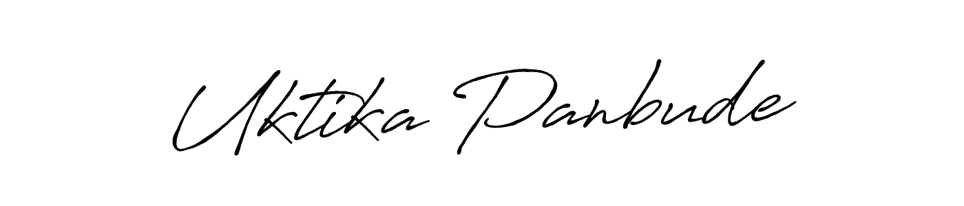 How to Draw Uktika Panbude signature style? Antro_Vectra_Bolder is a latest design signature styles for name Uktika Panbude. Uktika Panbude signature style 7 images and pictures png