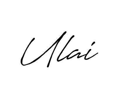 The best way (Antro_Vectra_Bolder) to make a short signature is to pick only two or three words in your name. The name Ulai include a total of six letters. For converting this name. Ulai signature style 7 images and pictures png