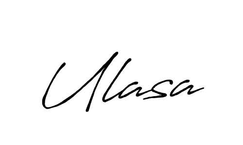 Ulasa stylish signature style. Best Handwritten Sign (Antro_Vectra_Bolder) for my name. Handwritten Signature Collection Ideas for my name Ulasa. Ulasa signature style 7 images and pictures png