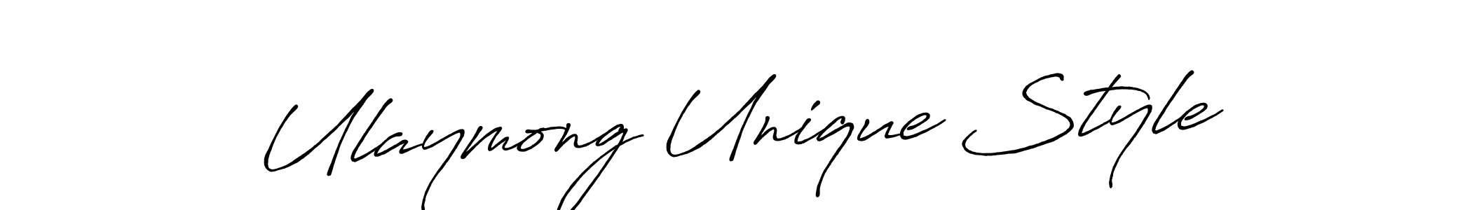 if you are searching for the best signature style for your name Ulaymong Unique Style. so please give up your signature search. here we have designed multiple signature styles  using Antro_Vectra_Bolder. Ulaymong Unique Style signature style 7 images and pictures png