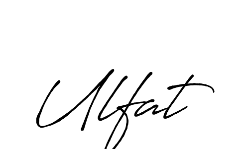 Make a beautiful signature design for name Ulfat. Use this online signature maker to create a handwritten signature for free. Ulfat signature style 7 images and pictures png