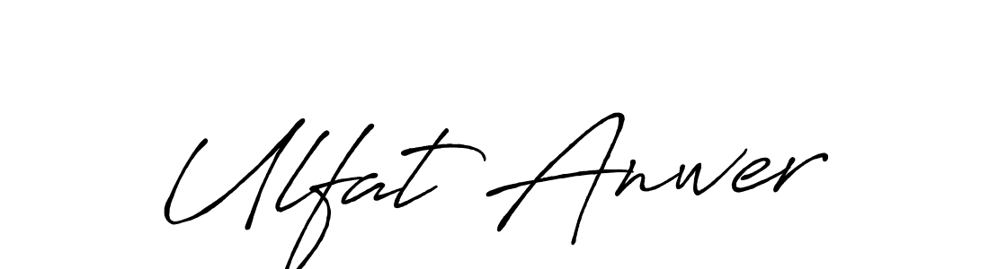 How to make Ulfat Anwer signature? Antro_Vectra_Bolder is a professional autograph style. Create handwritten signature for Ulfat Anwer name. Ulfat Anwer signature style 7 images and pictures png