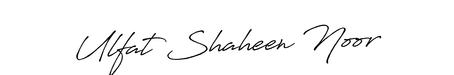 Use a signature maker to create a handwritten signature online. With this signature software, you can design (Antro_Vectra_Bolder) your own signature for name Ulfat Shaheen Noor. Ulfat Shaheen Noor signature style 7 images and pictures png