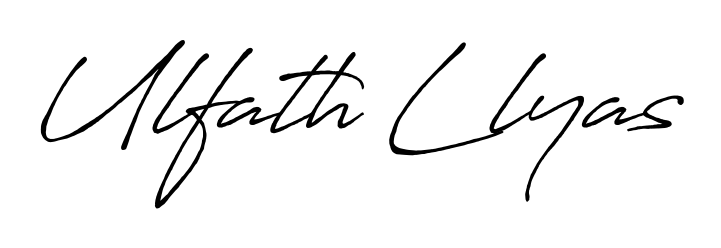 Similarly Antro_Vectra_Bolder is the best handwritten signature design. Signature creator online. You can use it as an online autograph creator for name Ulfath Llyas. Ulfath Llyas signature style 7 images and pictures png