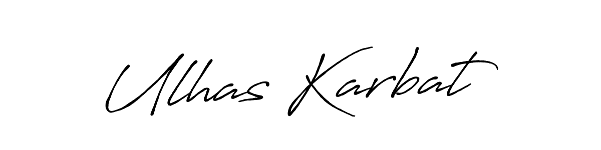 Similarly Antro_Vectra_Bolder is the best handwritten signature design. Signature creator online .You can use it as an online autograph creator for name Ulhas Karbat. Ulhas Karbat signature style 7 images and pictures png