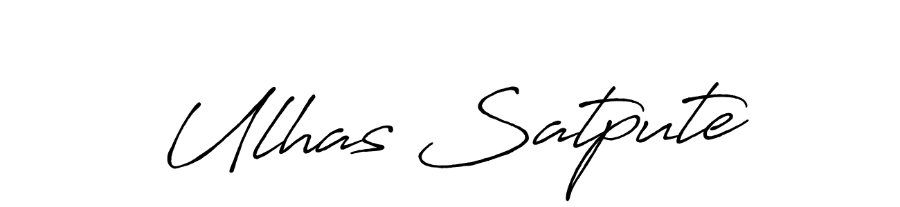 Antro_Vectra_Bolder is a professional signature style that is perfect for those who want to add a touch of class to their signature. It is also a great choice for those who want to make their signature more unique. Get Ulhas Satpute name to fancy signature for free. Ulhas Satpute signature style 7 images and pictures png
