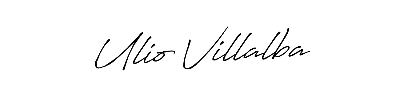You should practise on your own different ways (Antro_Vectra_Bolder) to write your name (Ulio Villalba) in signature. don't let someone else do it for you. Ulio Villalba signature style 7 images and pictures png