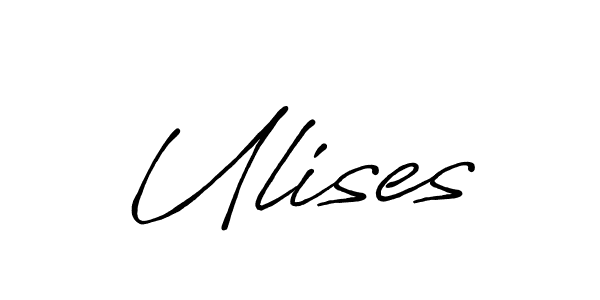 Design your own signature with our free online signature maker. With this signature software, you can create a handwritten (Antro_Vectra_Bolder) signature for name Ulises. Ulises signature style 7 images and pictures png