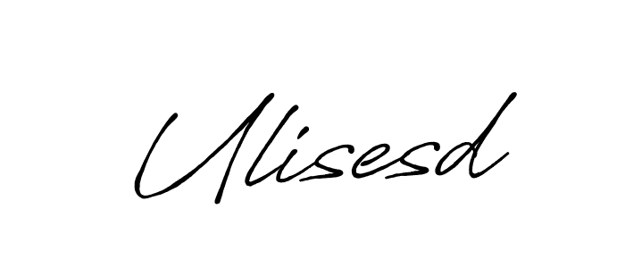 Create a beautiful signature design for name Ulisesd. With this signature (Antro_Vectra_Bolder) fonts, you can make a handwritten signature for free. Ulisesd signature style 7 images and pictures png