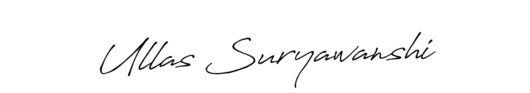 Use a signature maker to create a handwritten signature online. With this signature software, you can design (Antro_Vectra_Bolder) your own signature for name Ullas Suryawanshi. Ullas Suryawanshi signature style 7 images and pictures png