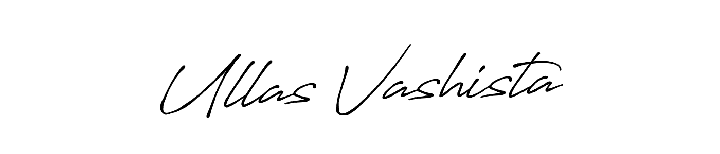 Also You can easily find your signature by using the search form. We will create Ullas Vashista name handwritten signature images for you free of cost using Antro_Vectra_Bolder sign style. Ullas Vashista signature style 7 images and pictures png