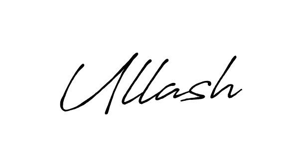 How to make Ullash name signature. Use Antro_Vectra_Bolder style for creating short signs online. This is the latest handwritten sign. Ullash signature style 7 images and pictures png