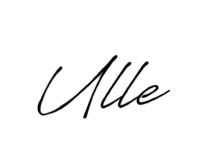 Create a beautiful signature design for name Ulle. With this signature (Antro_Vectra_Bolder) fonts, you can make a handwritten signature for free. Ulle signature style 7 images and pictures png