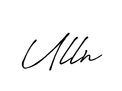 How to make Ulln name signature. Use Antro_Vectra_Bolder style for creating short signs online. This is the latest handwritten sign. Ulln signature style 7 images and pictures png