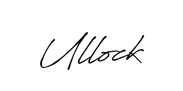 Ullock stylish signature style. Best Handwritten Sign (Antro_Vectra_Bolder) for my name. Handwritten Signature Collection Ideas for my name Ullock. Ullock signature style 7 images and pictures png