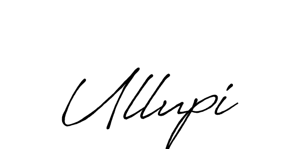 Use a signature maker to create a handwritten signature online. With this signature software, you can design (Antro_Vectra_Bolder) your own signature for name Ullupi. Ullupi signature style 7 images and pictures png