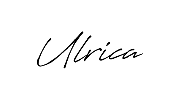 Make a beautiful signature design for name Ulrica. With this signature (Antro_Vectra_Bolder) style, you can create a handwritten signature for free. Ulrica signature style 7 images and pictures png