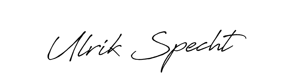 Similarly Antro_Vectra_Bolder is the best handwritten signature design. Signature creator online .You can use it as an online autograph creator for name Ulrik Specht. Ulrik Specht signature style 7 images and pictures png