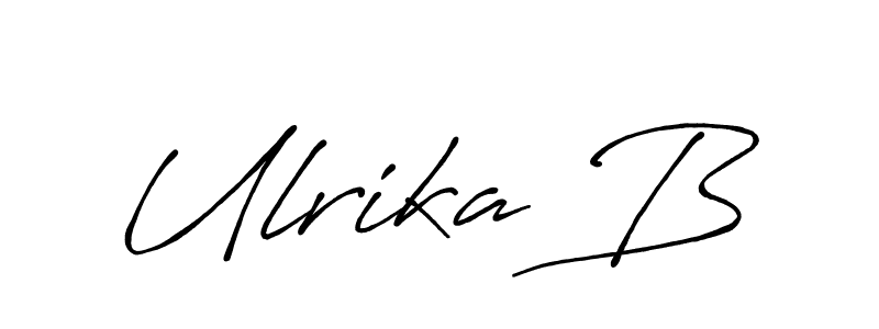 Best and Professional Signature Style for Ulrika B. Antro_Vectra_Bolder Best Signature Style Collection. Ulrika B signature style 7 images and pictures png