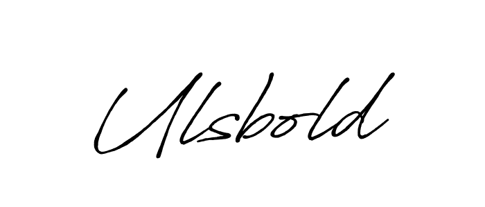 Design your own signature with our free online signature maker. With this signature software, you can create a handwritten (Antro_Vectra_Bolder) signature for name Ulsbold. Ulsbold signature style 7 images and pictures png