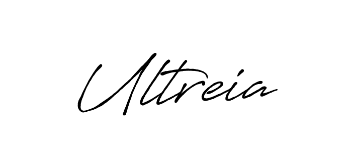 How to make Ultreia name signature. Use Antro_Vectra_Bolder style for creating short signs online. This is the latest handwritten sign. Ultreia signature style 7 images and pictures png