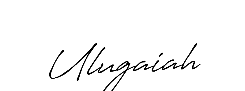 Make a beautiful signature design for name Ulugaiah. With this signature (Antro_Vectra_Bolder) style, you can create a handwritten signature for free. Ulugaiah signature style 7 images and pictures png
