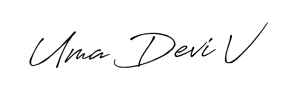 How to Draw Uma Devi V signature style? Antro_Vectra_Bolder is a latest design signature styles for name Uma Devi V. Uma Devi V signature style 7 images and pictures png