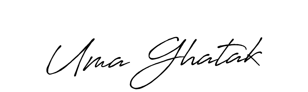 Uma Ghatak stylish signature style. Best Handwritten Sign (Antro_Vectra_Bolder) for my name. Handwritten Signature Collection Ideas for my name Uma Ghatak. Uma Ghatak signature style 7 images and pictures png