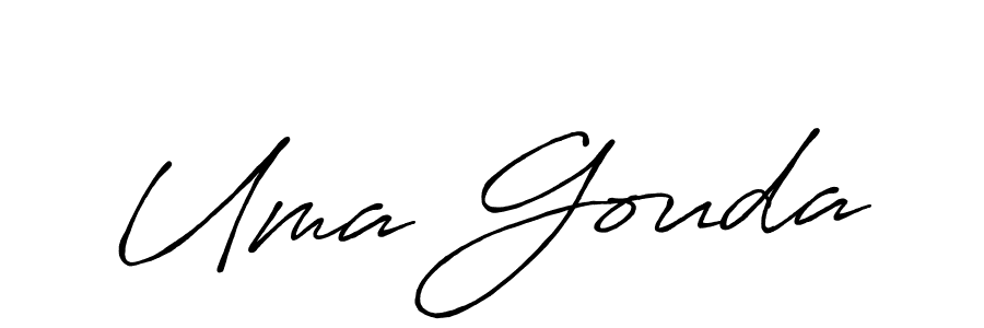 How to make Uma Gouda signature? Antro_Vectra_Bolder is a professional autograph style. Create handwritten signature for Uma Gouda name. Uma Gouda signature style 7 images and pictures png