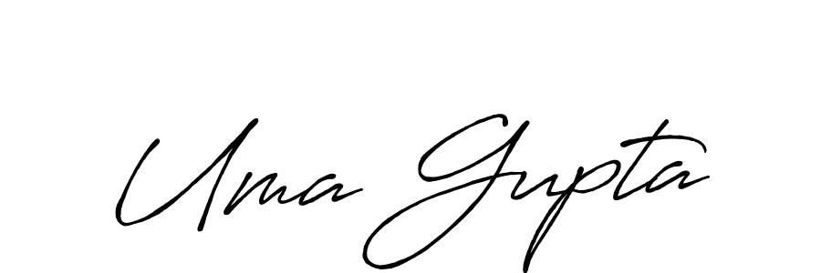 Use a signature maker to create a handwritten signature online. With this signature software, you can design (Antro_Vectra_Bolder) your own signature for name Uma Gupta. Uma Gupta signature style 7 images and pictures png