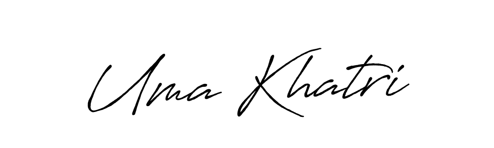 Also You can easily find your signature by using the search form. We will create Uma Khatri name handwritten signature images for you free of cost using Antro_Vectra_Bolder sign style. Uma Khatri signature style 7 images and pictures png