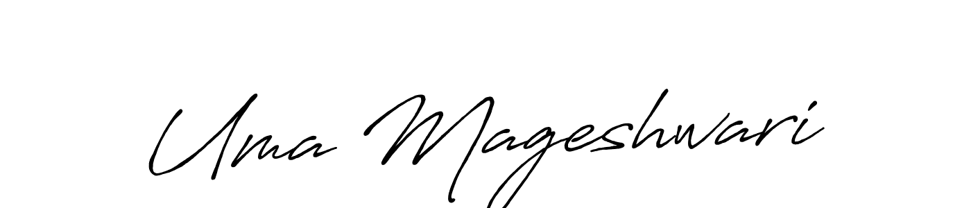 How to make Uma Mageshwari signature? Antro_Vectra_Bolder is a professional autograph style. Create handwritten signature for Uma Mageshwari name. Uma Mageshwari signature style 7 images and pictures png