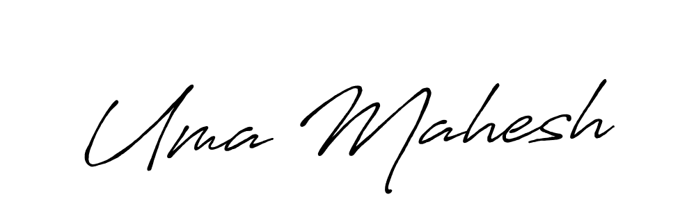 Antro_Vectra_Bolder is a professional signature style that is perfect for those who want to add a touch of class to their signature. It is also a great choice for those who want to make their signature more unique. Get Uma Mahesh name to fancy signature for free. Uma Mahesh signature style 7 images and pictures png
