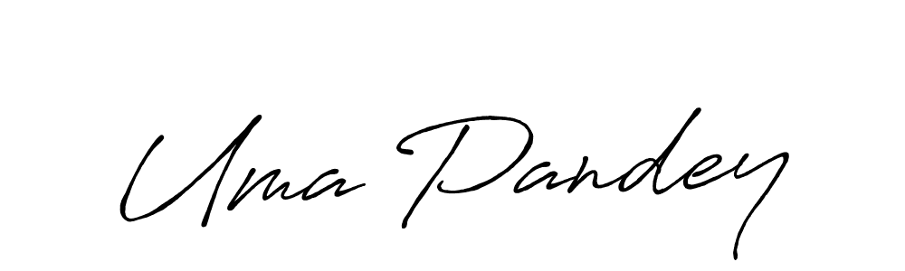 Design your own signature with our free online signature maker. With this signature software, you can create a handwritten (Antro_Vectra_Bolder) signature for name Uma Pandey. Uma Pandey signature style 7 images and pictures png