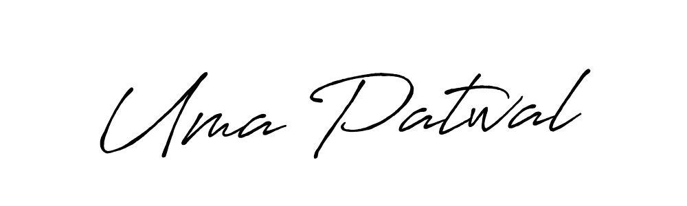 The best way (Antro_Vectra_Bolder) to make a short signature is to pick only two or three words in your name. The name Uma Patwal include a total of six letters. For converting this name. Uma Patwal signature style 7 images and pictures png