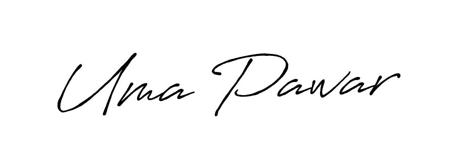 Use a signature maker to create a handwritten signature online. With this signature software, you can design (Antro_Vectra_Bolder) your own signature for name Uma Pawar. Uma Pawar signature style 7 images and pictures png