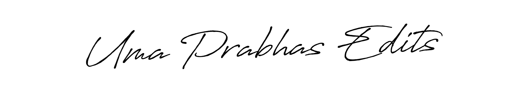 Similarly Antro_Vectra_Bolder is the best handwritten signature design. Signature creator online .You can use it as an online autograph creator for name Uma Prabhas Edits. Uma Prabhas Edits signature style 7 images and pictures png